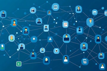 Interconnected People A Visual Network of Digital Relationships