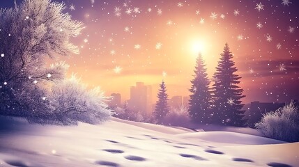 A breathtaking stock photo of the winter solstice on December 21st, featuring vibrant hues and intricate details that transport viewers to a world of frosty beauty under a starfilled sky.