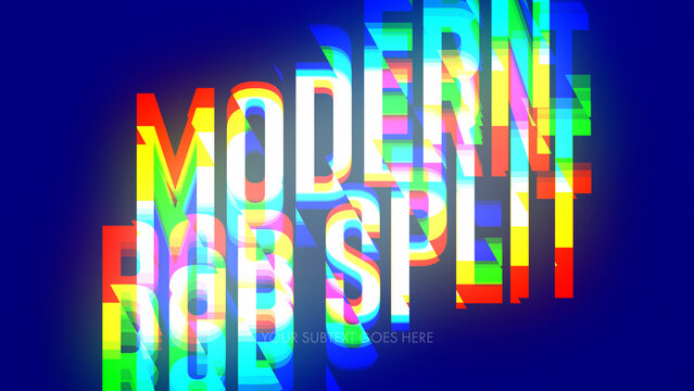 Modern RGB Split Titles