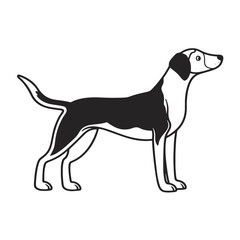 Dog silhouette vector eps