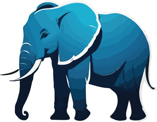 Colorful Elephant Illustration vector design, Elephant logo, and icon Design