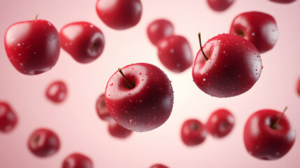 Apple creative fruit background