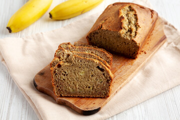Homemade Banana Bread Ready to Eat