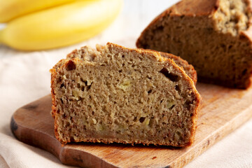 Homemade Banana Bread Ready to Eat