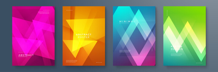 Fototapeta premium Abstract and Minimalistic Poster Designs. Perfect for modern design projects, artistic displays, and creative visuals