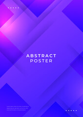 Obraz premium Abstract Gradient Poster with Circular Geometric Shapes. Modern abstract poster featuring circular geometric shapes