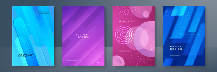 Fototapeta premium Abstract and Minimalistic Poster Designs. Perfect for modern design projects, artistic displays, and creative visuals