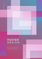 Fototapeta premium Abstract Geometric Background with Gradient Shapes and Colors