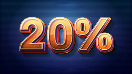 modern 3d text effect 10% OFF 3d rendering with background