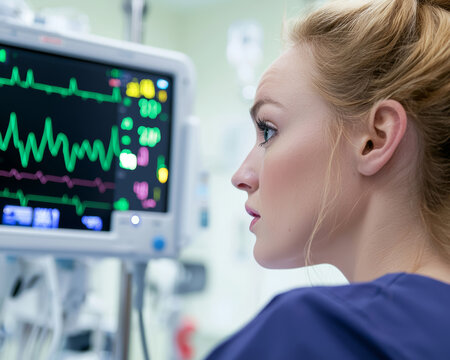A medical assistant guiding a patient into an examination room, holding a tablet to update the patient's information in a digital record system.