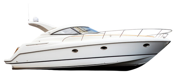 PNG White Motor boat vehicle yacht white background.
