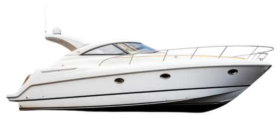 PNG White Motor boat vehicle yacht white background.