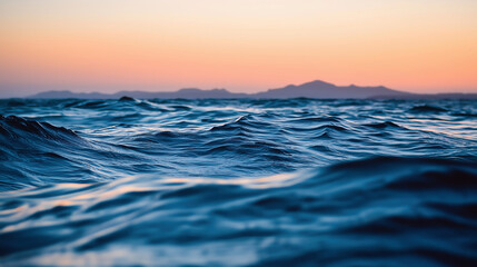 Ocean Waves at Sunset