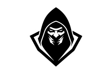 Assassin Head Gaming Mascot Logo Vector Illustration.