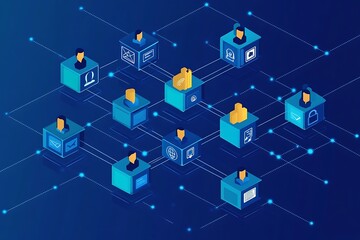 Digital Network with Connected Nodes and Users Sharing Information