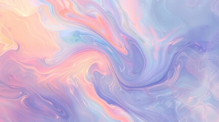Obraz premium An abstract pastel background with swirls of baby blue, peach, and lavender