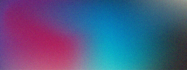 Gradient blue, pink grainy noise texture background. Wave granny banner, poster, wallpaper background.