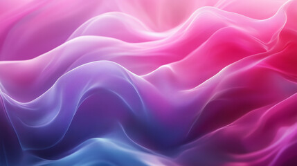 Obraz premium Abstract Pink-Purple Background with Gentle Transparent Wave and Line with Copy Space