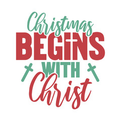 Obraz premium Christmas Begins with Christ