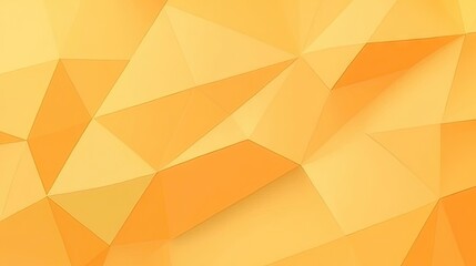 Fototapeta premium Bright orange tech background with polygonal lines and shapes, creating a futuristic network