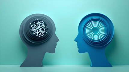 Conceptual Illustration of Mindset and Communication