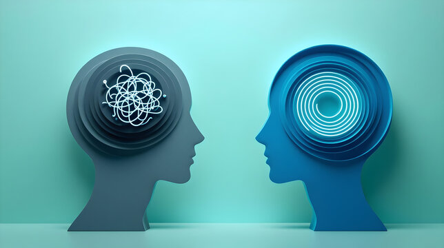 Conceptual Illustration of Mindset and Communication