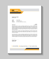 Business a4 letterhead design template