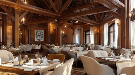 Modern Minimalistic Concrete Coworking Office room with Blank Walls, High Ceilings,and Mockup Frame