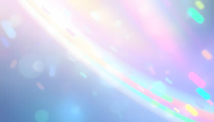Multicolored Abstract blurred gradient mesh background in bright rainbow. Colorful Hologram fairy magic  backdrop in pastel colors isolated with white highlights, png