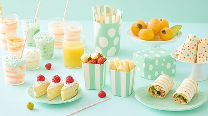  A dessert array topped with diverse flavors in individual cups