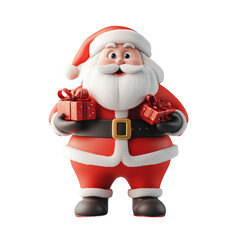  Santa Claus on isolate transparency background, PNG