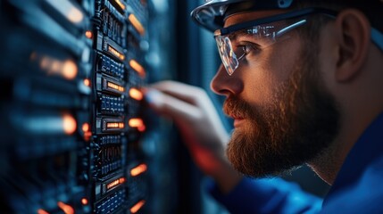 IT team troubleshooting a network issue, collaborating to solve technical problems quickly and efficiently