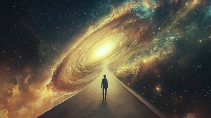 Obraz premium A Cosmic Journey Through the Galactic Realm