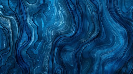 Obraz premium The blue abstract background features a captivating and unique design that is both visually 