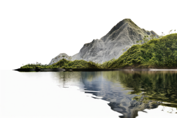 PNG Mountain and river landscape nature outdoors.