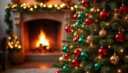 Concept photo of Happy New Year 2025 with Christmas Tree, space for text	
