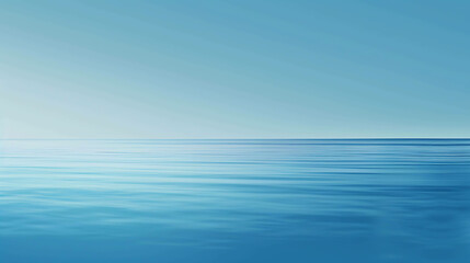 Fototapeta premium Tranquil blue ocean. Gentle waves lap against the shore. A peaceful and serene scene. Perfect for relaxation or meditation.