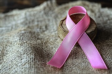 Pink ribbon advocacy for breast cancer awareness initiative