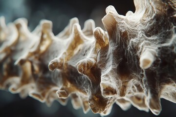 Degeneration of human spinal discs - concerns regarding the spine - three-dimensional representation