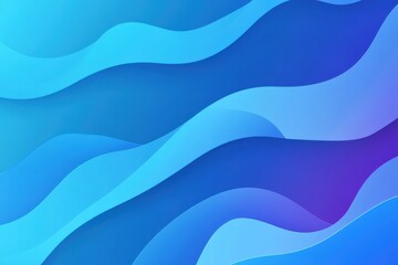 Lively blue color transition background displaying an abstract blend and smooth borders across the visual composition