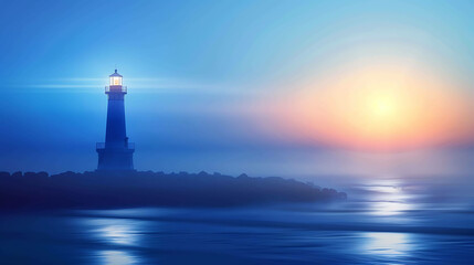 Fototapeta premium lighthouse on the beach