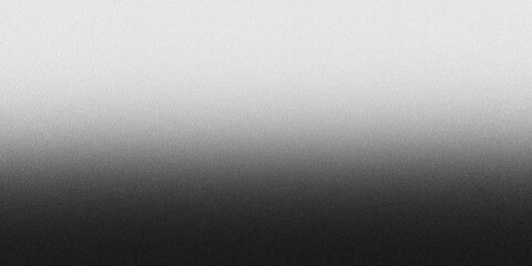 Grainy gradient background in white and black colors. Noise texture. abstract white black gradient. background design. colorful background with space for design. banner, poster