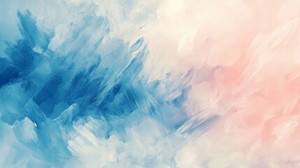 Obraz premium Watercolor-inspired background with soft brush strokes in pastel tones, perfect for creating beautiful and gentle designs.
