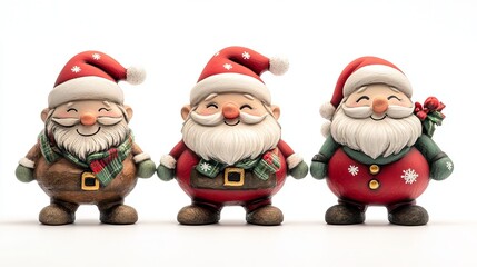 Obraz premium Festive Christmas Toy on a White Background