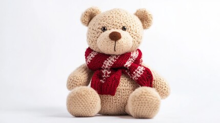 Obraz premium Festive Christmas Toy on a White Background