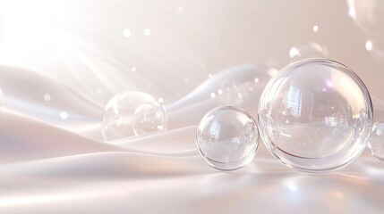 Elegant Collection of Transparent Christmas Balls and Glass Globes