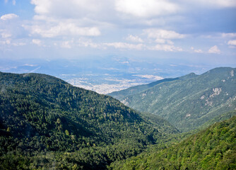 Obraz premium mountains and the city view of Bursa