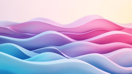 Abstract wave background with flowing waves and soft gradients, creating a sense of movement and serenity in the design.