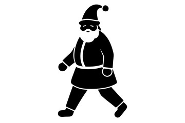 Santa Claus with white background .