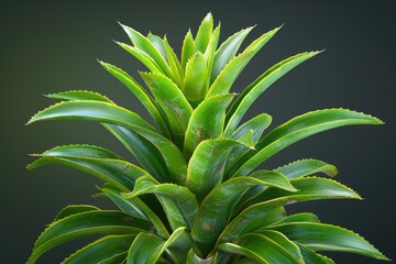 Obraz premium Pineapple leaves isolated
